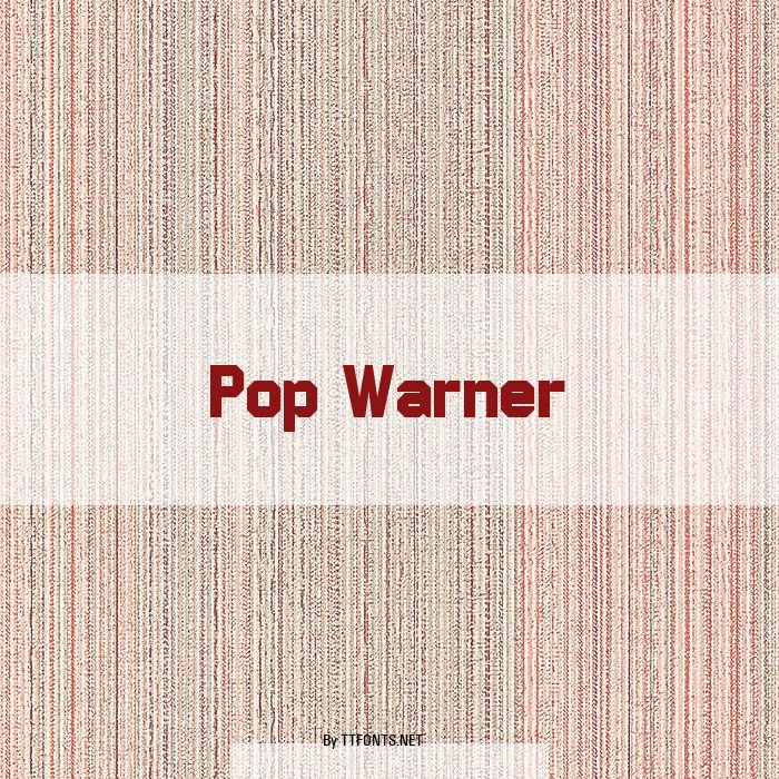 Pop Warner example
